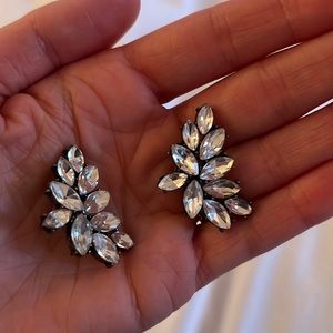 Diamond cuff earrings